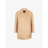 Theory Clairene Brushed Wool And Cashmere-blend Coat