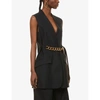 Givenchy Chain-link Belt Vest Jacket