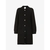 Barrie Womens Black Loose-fit Cashmere And Cotton-blend Jacket Xs In Black