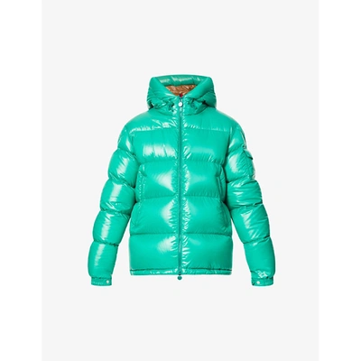 Moncler Mens Green Ecrins Padded Shell-down Jacket 38