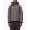 Canada Goose Mens Graphite Macmillan Funnel-neck Twill-down Parka Jacket