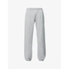 OFF-WHITE MENS MELANGE GREY BRAND-EMBROIDERED RELAXED-FIT JOGGING BOTTOMS M