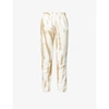 Good American Womens Putty Tie Dye Boyfriend Mid-rise Cotton-jersey Jogging Bottoms Xs