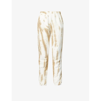 Good American Womens Putty Tie Dye Boyfriend Mid-rise Cotton-jersey Jogging Bottoms Xs