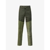 Tory Van Thompson Upcycled Dickies 874 Slim-fit Straight-leg Twill Trousers In Olive Patchwork