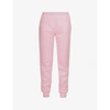 MOSCHINO WOMENS FANTASY PRINT PINK FAUX PEARL-EMBELLISHED TAPERED HIGH-RISE JERSEY JOGGING BOTTOMS 8