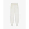 Maje Portonette High-rise Stretch Woven-blend Jogging Bottoms In Blanc