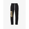 AMIRI NAKED GIRLS BRAND-EMBROIDERED COTTON-JERSEY JOGGING BOTTOMS