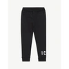 Dsquared2 Boys Black Kids Icon Logo Tapered Cotton Jogging Bottoms 6-16 Years 6 Years