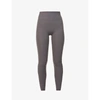 Adanola Ultimate Mid-rise Stretch-jersey Leggings In Dark Grey