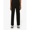 Issey Miyake Mens Black Pleated Straight Woven Trousers M