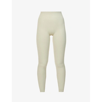 Adanola Ultimate Mid-rise Stretch-jersey Leggings In Sage Green