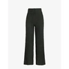 Skims Cozy Boucle Knitted Trousers In Onyx