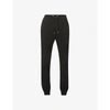Balmain Logo-tape Cotton-jersey Track Pants In Noir