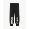 Versace Black Greca Print Cotton Track Pants