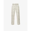 Jw Anderson Logo-print Straight-leg Trousers