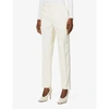Wardrobe.nyc Wardrobe. Nyc Womens Off-white Tapered High-rise Wool And Silk Tuxedo Trousers S In Off-white