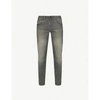 7 For All Mankind Mens Plus Grey Slimmy Tapered Performance Plus Slim-fit Jeans 36 In Grandeur