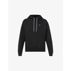 NIKE SOLO SWOOSH LOGO-EMBROIDERED COTTON-BLEND JERSEY HOODY