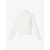 Skims Cozy High-neck Boucle Knitted Jumper In Bone