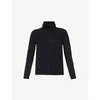 Valentino Womens Navy Turtleneck Cashmere Jumper S