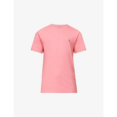 Polo Ralph Lauren Logo-embroidered Cotton-jersey T-shirt In Desert Rose