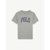 Polo Ralph Lauren Boys Andover Heather Kids Logo-print Short-sleeve Cotton T-shirt 2-14 Years 7 Years In Andover Heather
