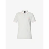 Hugo Boss Logo-embroidered Slim-fit Cotton-piqué Polo Shirt In Open Grey