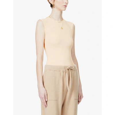 Alix Nyc Lenox Sleeveless Stretch-jersey Body In Nude