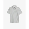 Ted Baker Mens Lt-grey Edaname Geometric-print Cotton-jersey T-shirt 44