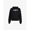 Heron Preston Black Cotton Hoodie With Ctnmb Print