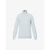 Paul Smith Mens Light Blue Turtleneck Fine Purl Knit Cashmere Jumper M