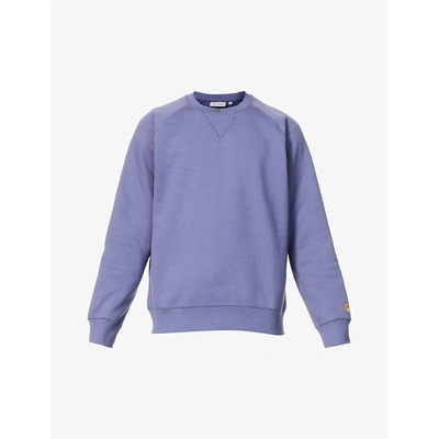 Carhartt Mens Cold Viola Chase Cotton-blend Sweatshirt L