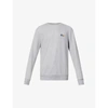 Paul Smith Mens Grey Marl Paint Splatter Logo-embroidered Cotton-blend Jersey Sweatshirt Xl