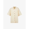 Sandro Womens Naturels Abby Over-sized Organic-cotton Shirt 12