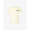 Ambush Mens Flan Atlantic D Logo-print Crewneck Cotton-jersey T-shirt M In Flan Atlantic D