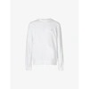 ALLSAINTS MENS OPTIC WHITE RAVEN COTTON-FLEECE SWEATSHIRT XXL