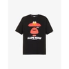 Aape Mens Black X Sesame Street Graphic-print Cotton-jersey T-shirt M