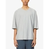 Issey Miyake Gray Release-t Basic T-shirt In Gray (grey)