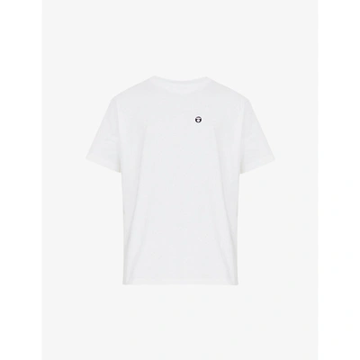 Aape Mens White Logo-print Cotton-jersey T-shirt Xl