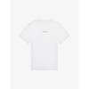 Sandro Mens White Rainbow Logo-embroidered Organic Cotton-jersey T-shirt Xl
