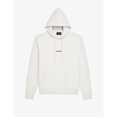 The Kooples Mens Whi12 Cotton Logo-print Hoodie M