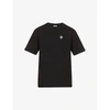 Aape Mens Black Logo-print Cotton-jersey T-shirt M