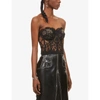 Alexander Mcqueen Alexander Mc Queen Black Lace Corset In Black