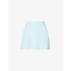 Girlfriend Collective Womens Sky The Skort High-waist Recycled Polyester-blend Mini Skort M
