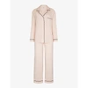 Eberjey Gisele Classic Pyjama Set Set In Sorbet/black