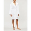 The White Company Unisex Hydrocotton Short Hooded Robe In White