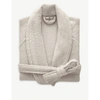 Yves Delorme Pierre Etoile Cotton-blend Robe L In Pierre