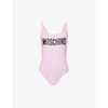 Moschino Logo-print Scoop-back Swimsuit