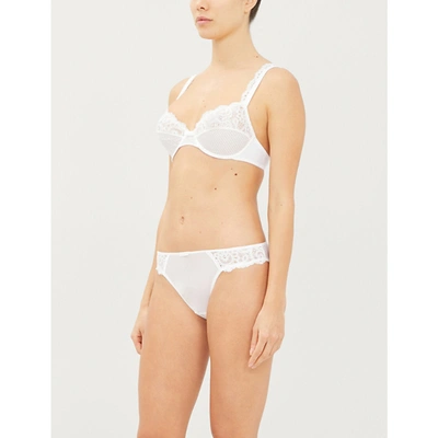 Maison Lejaby Gaby Underwired Lace Bra In White